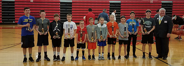 Youth free throw competition hosted by the council